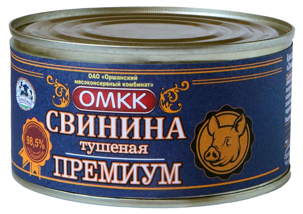 Свинина тушеная ОМКК Премиум 325 г 286₽