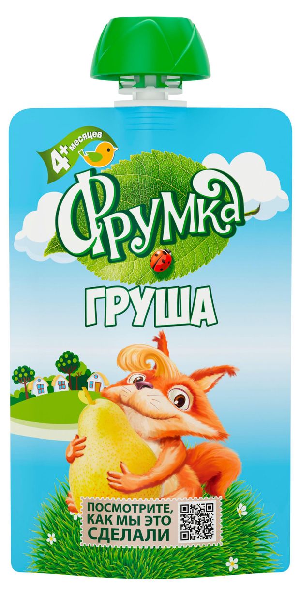 Пюре фруктовое Фрумка груша с 4 мес 90 г 31₽