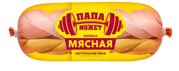 Колбаса вареная Папа может Мясная, ~ 1,5 кг