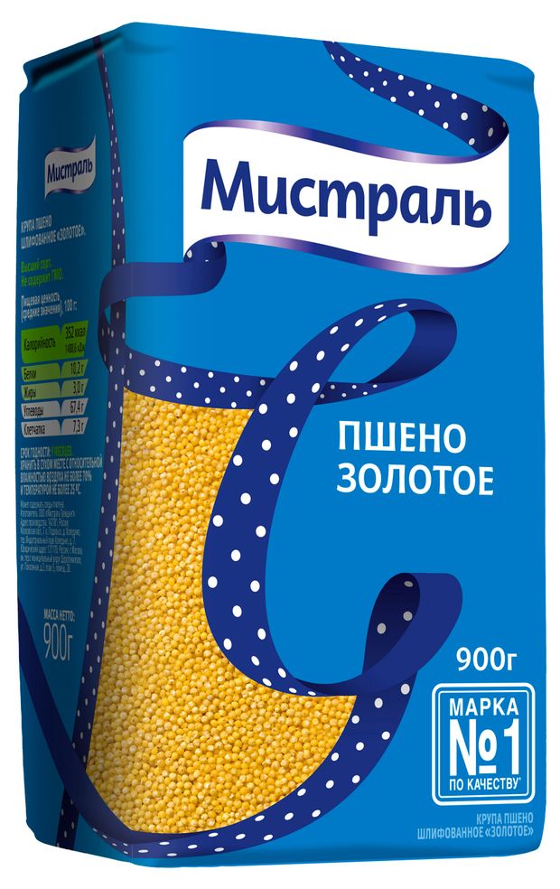 Пшено Мистраль Золотое 900 г 115₽