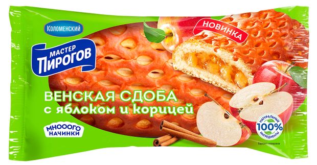 Сдоба Мастер Пирогов Венская с яблоком и корицей 150 г 88₽