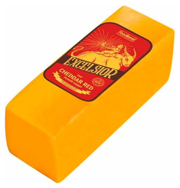 Сыр полутвердый Cheddar Red Excelsior 45 БЗМЖ вес 1699₽