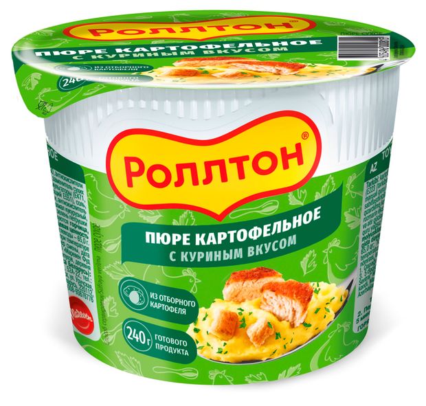 Пюре картофельное Роллтон с курицей, 40 г