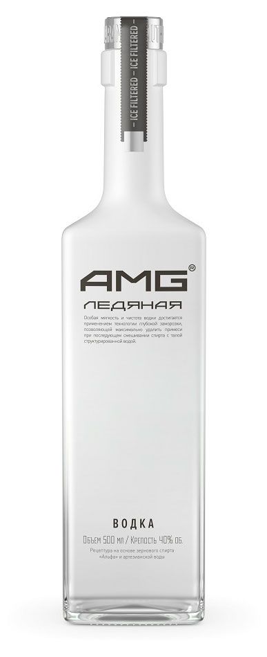 Водка AMG Ледяная фильтрация Россия, 0,5 л