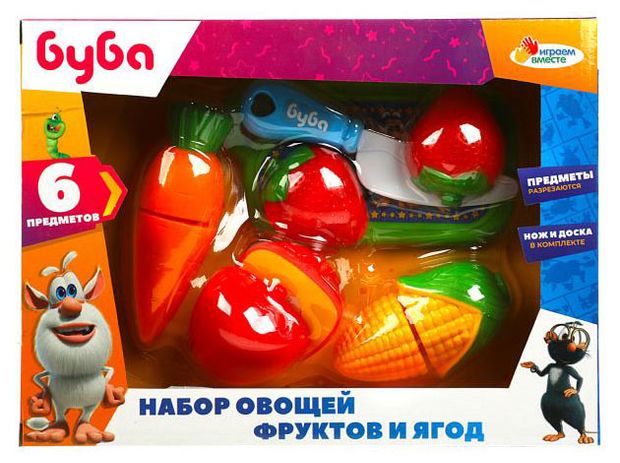 Набор игровой Играем вместе Буба Овощи фрукты и ягоды 549₽