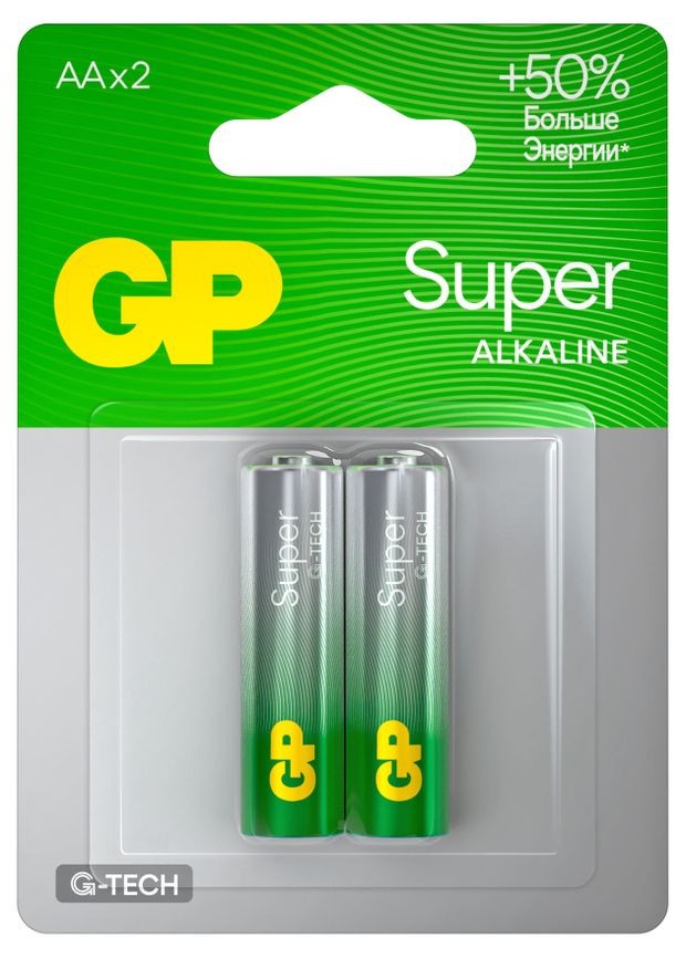 Батарейка GP BATTERIES АА 2 шт 159₽