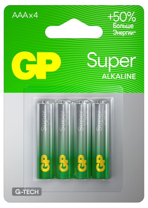 Батарейка GP BATTERIES ААА 4 шт 199₽