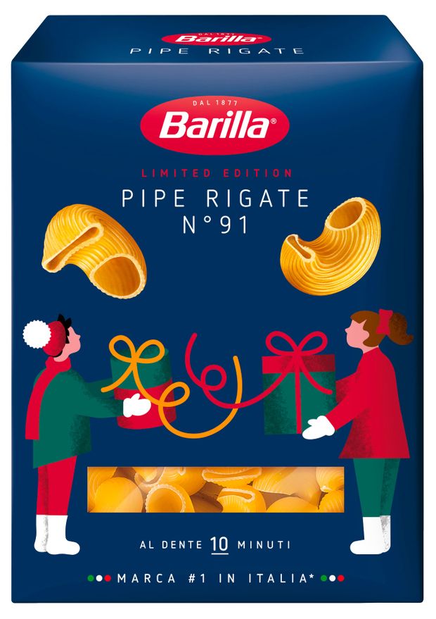 Макаронные изделия Barilla Pipe Rigate n.91 из твердых сортов пшеницы, 450 г