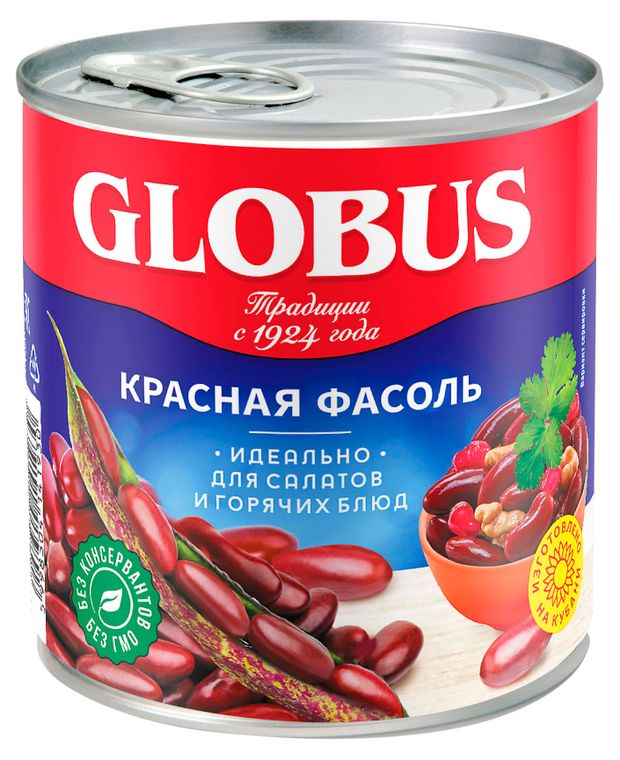 Фасоль GLOBUS красная, 400 г