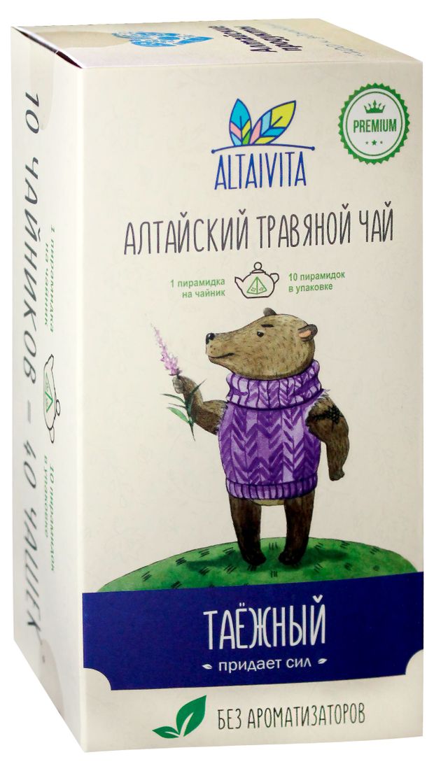 Чай травяной AltaiVita Таежный, 10х4 г