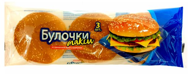 Булочка пшеничная Bimbo Макси с кунжутом 252 г 114₽