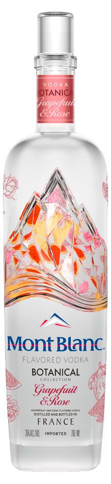 фото Водка mont blanc grapefruit &amp; rose франция, 0,7 л