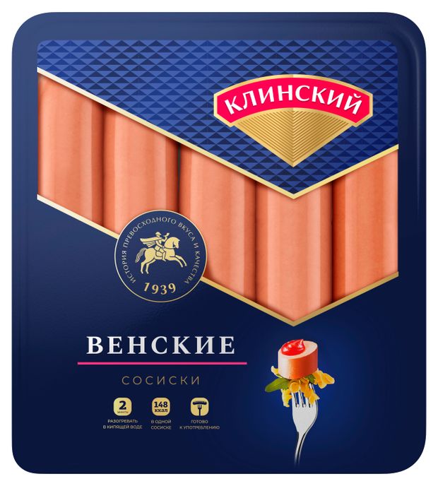 Сосиски Клинский Венские, 470 г