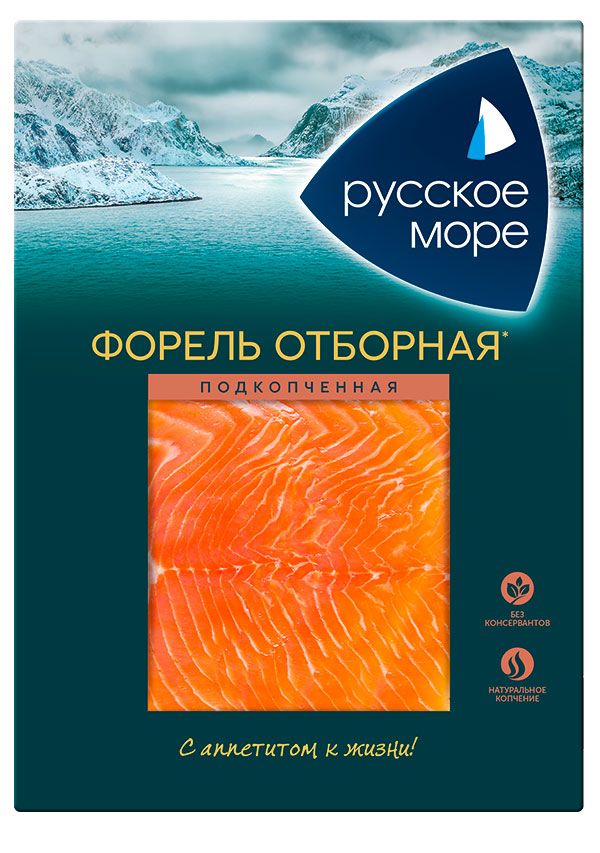 Форель Русское море холодного копчения филе-ломтики, 120 г