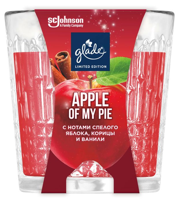 Свеча ароматическая Glade Apple of My Pie 130 г 410₽