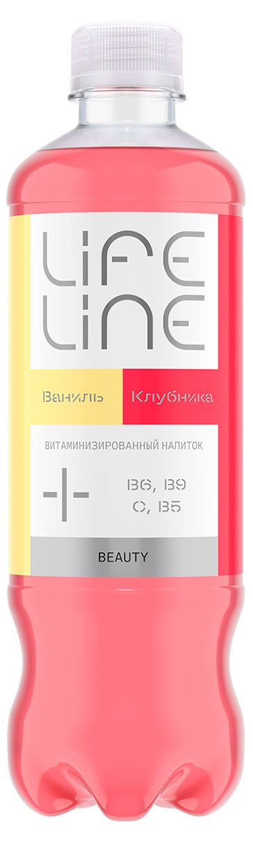 Напиток витаминизированный Lifeline Beauty клубника-ваниль без газа, 0,5 л