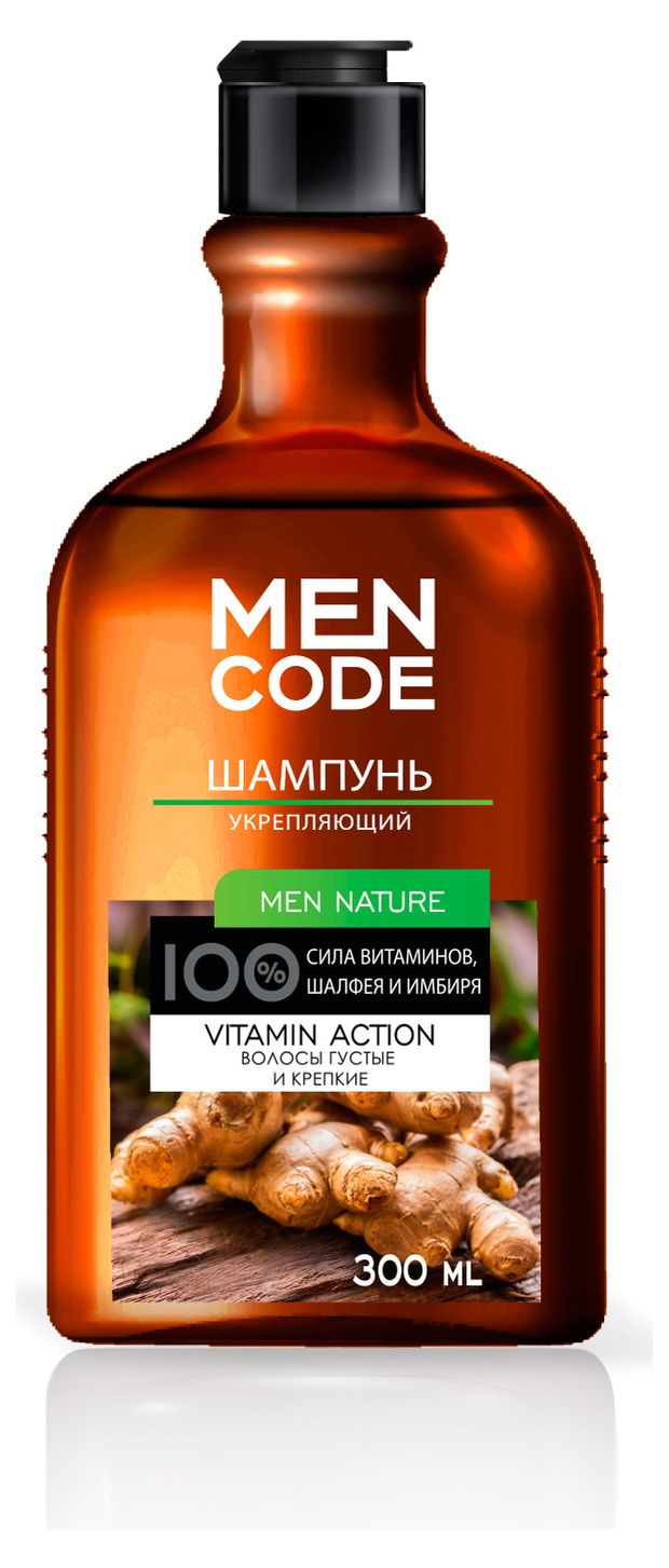 Шампунь мужской Men Code Men Nature укрепляющий 300 мл 169₽