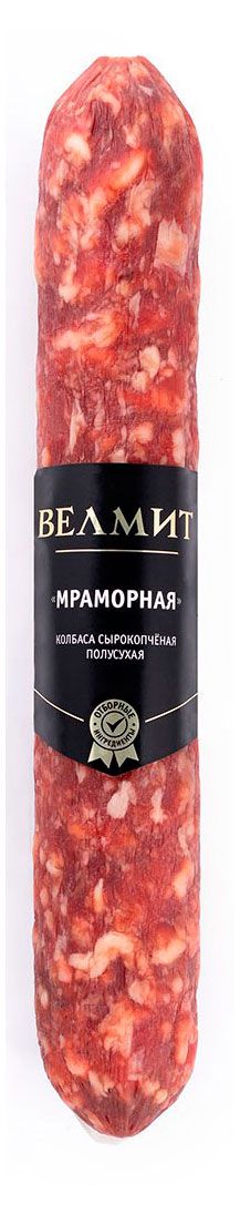 Колбаса сырокопченая Велмит Мраморная 300 г 1249₽