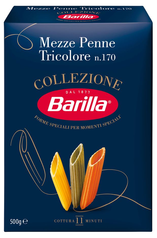 Макаронные изделия Barilla Мецце Penne Tricolore перья 500 г 319₽