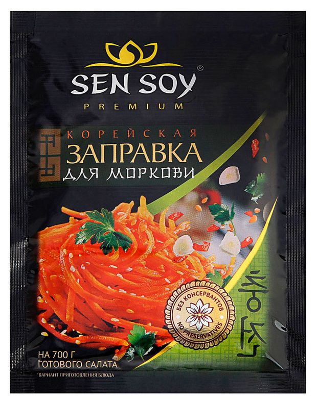 Заправка для салата Sen Soy морковь по-корейски, 80 г