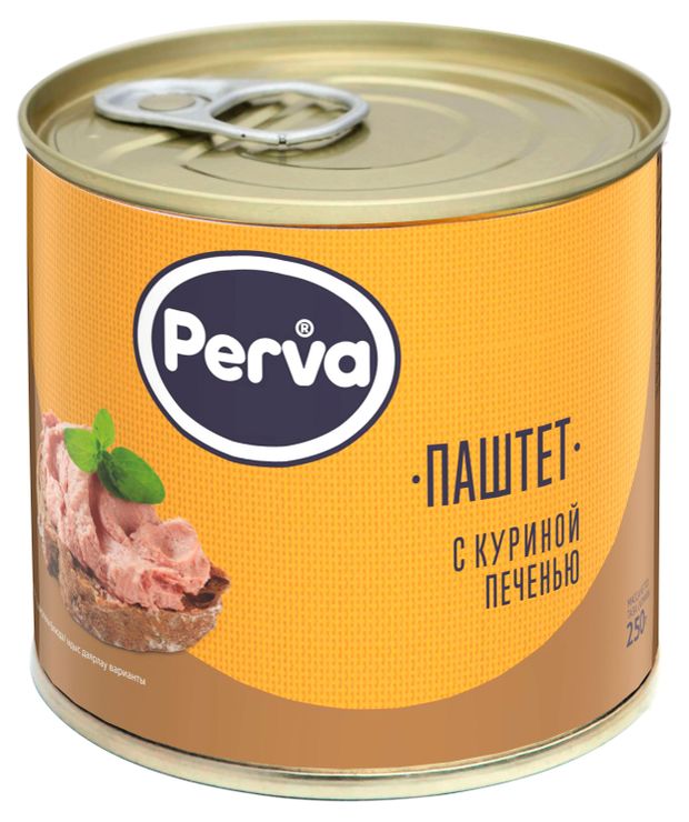 Паштет Perva с куриной печенью, 250 г