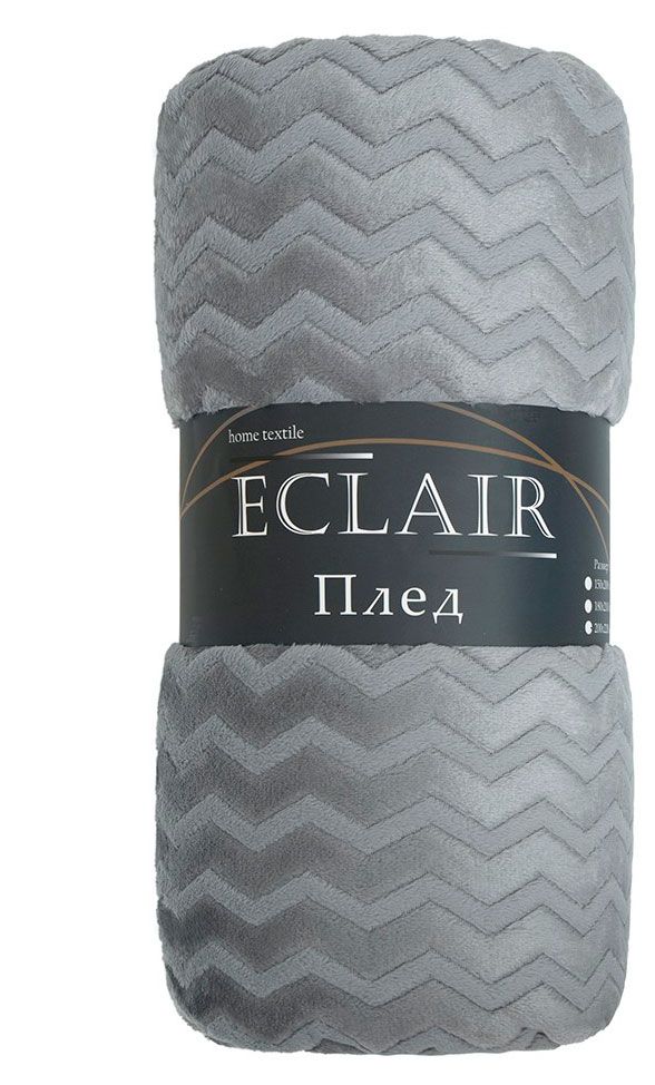 Плед ECLAIRЗигзаг серый 200х220 см 1559₽