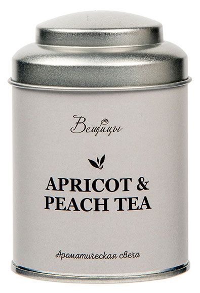 фото Свеча ароматизированная вещицы apricot &amp; peach tea, h 9 см