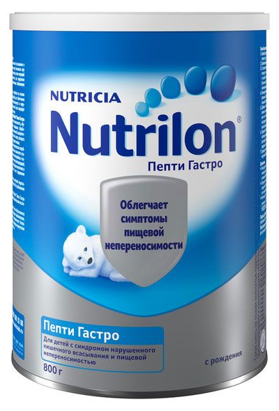 Смесь сухая молочная Nutrilon Пепти Гастро с рождения БЗМЖ 800 г 3337₽