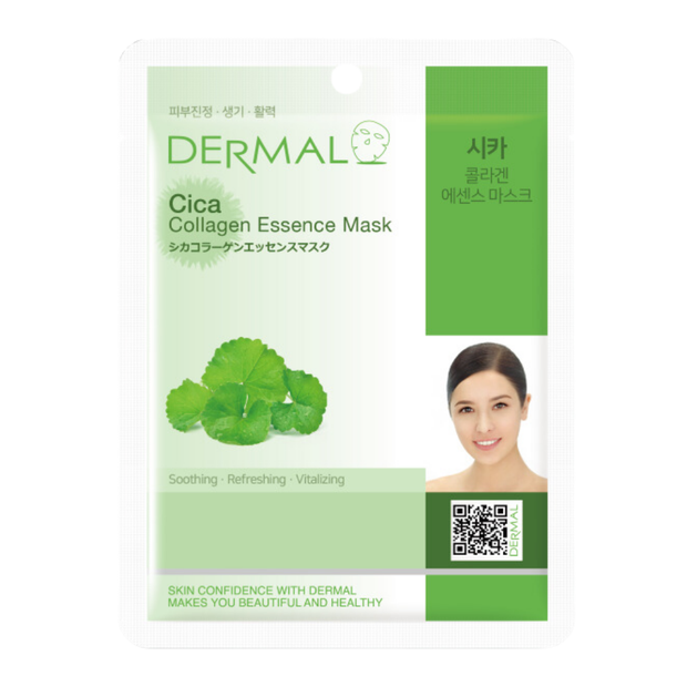 Маска тканевая Dermal Essence Mask с экстрактом центеллы азиатской и коллагеном, 23 мл