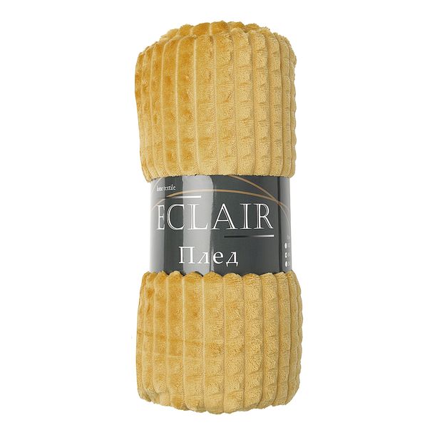 Плед ECLAIR Deco light фланелевый кубики желтый 150х200 см 1069₽