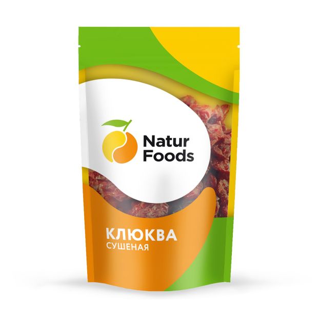 Клюква сушеная NaturFoods подслащенная, 130 г