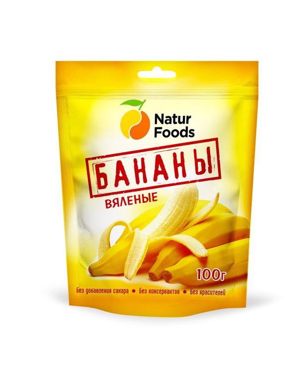 Бананы вяленые NaturFoods, 100 г