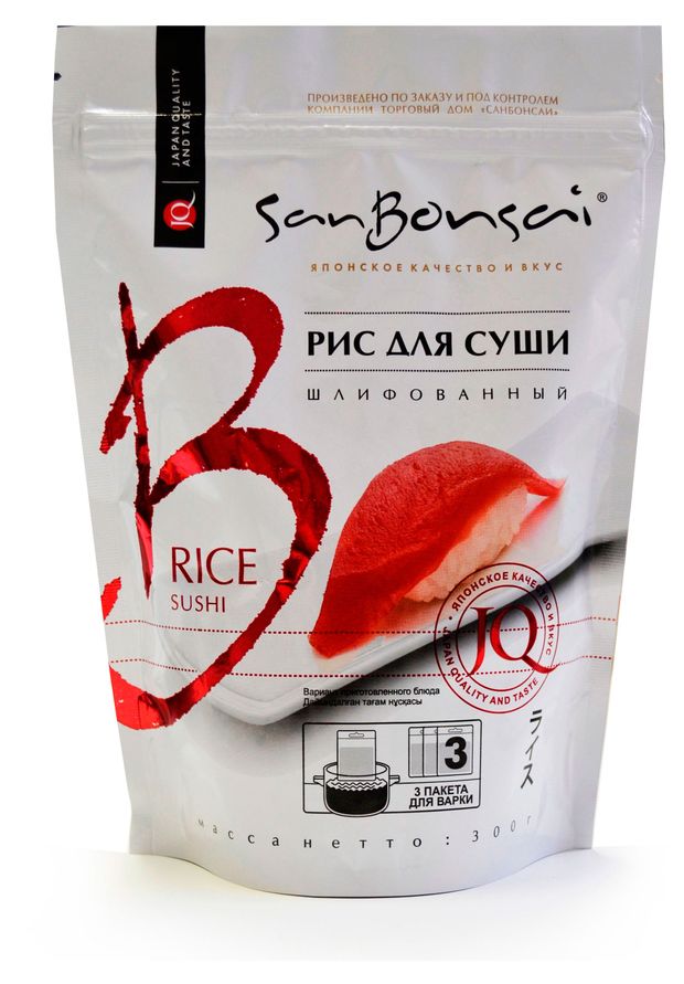 Рис шлифованный SanBonsai для суши 300 г 129₽