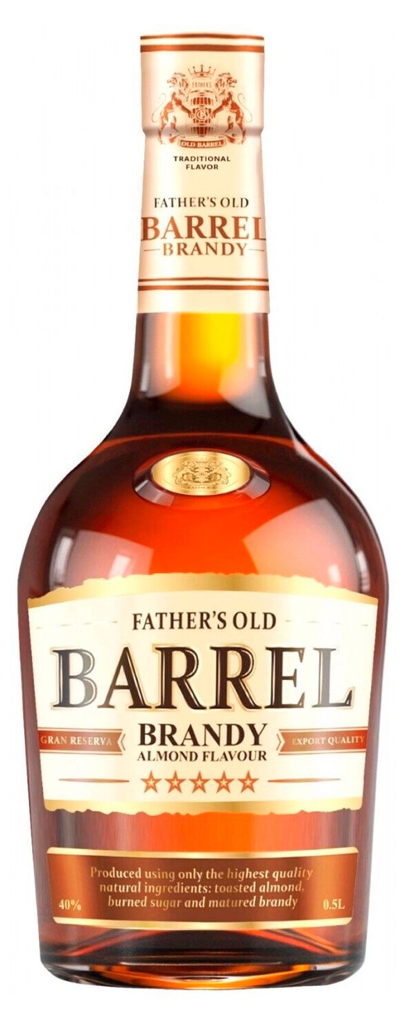 фото Бренди father's old barrel almond flavour россия, 0,5 л