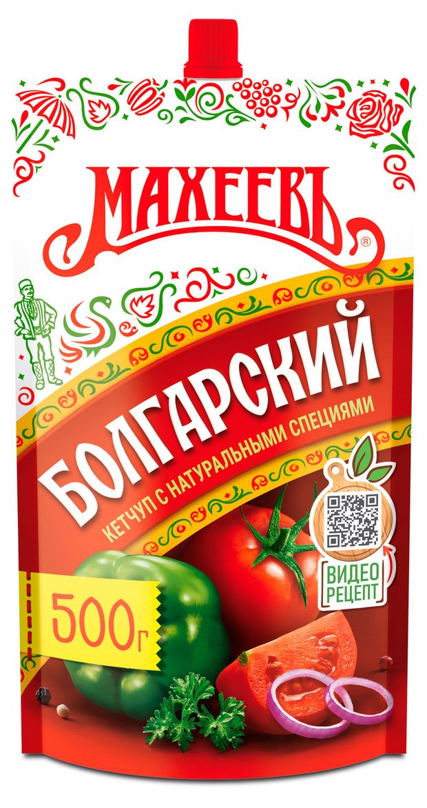 Кетчуп томатный МАХЕЕВЪ Болгарский 500 г 129₽