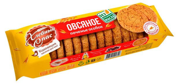 Печенье Хлебный Спас овсяное особое, 250 г