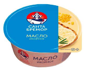 Рыба, икра, морепродукты Масло икорное Санта Бремор бутербродное, 100 г