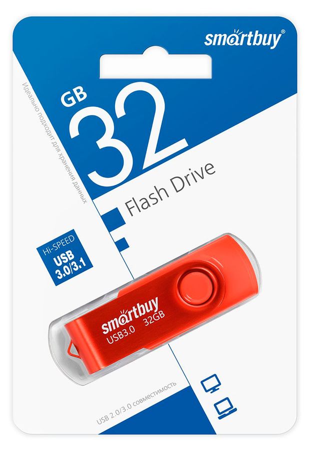 Флеш-накопитель SmartBuy Twist Red UFD 30 32GB 749₽