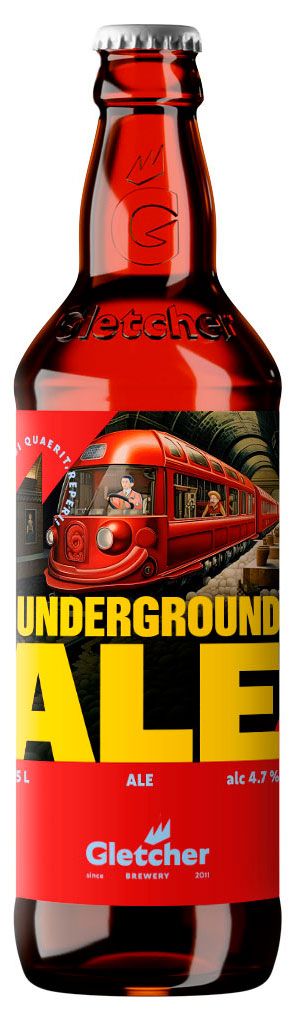 Пиво Gletcher Underground Ale светлое фильтрованное 500 мл 139₽