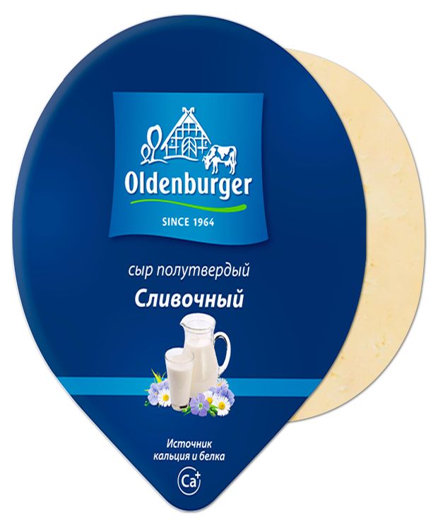 Сыр полутвердый Oldenburger Сливочный кусок 45 БЗМЖ 350 г 469₽