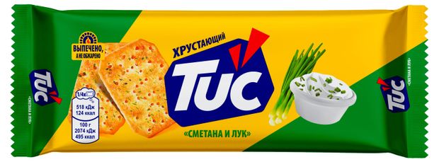 Крекер Tuc со вкусом сметаны и лука 100 г 64₽