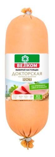 Колбаса вареная Велком Докторская, 620 г