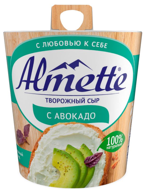 Сыр творожный Almette с авокадо 150 г 218₽