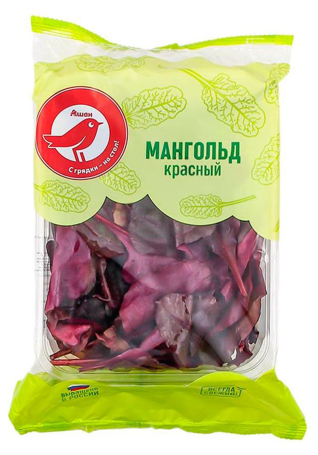 Мангольд красный АШАН Красная птица 125 г 179₽