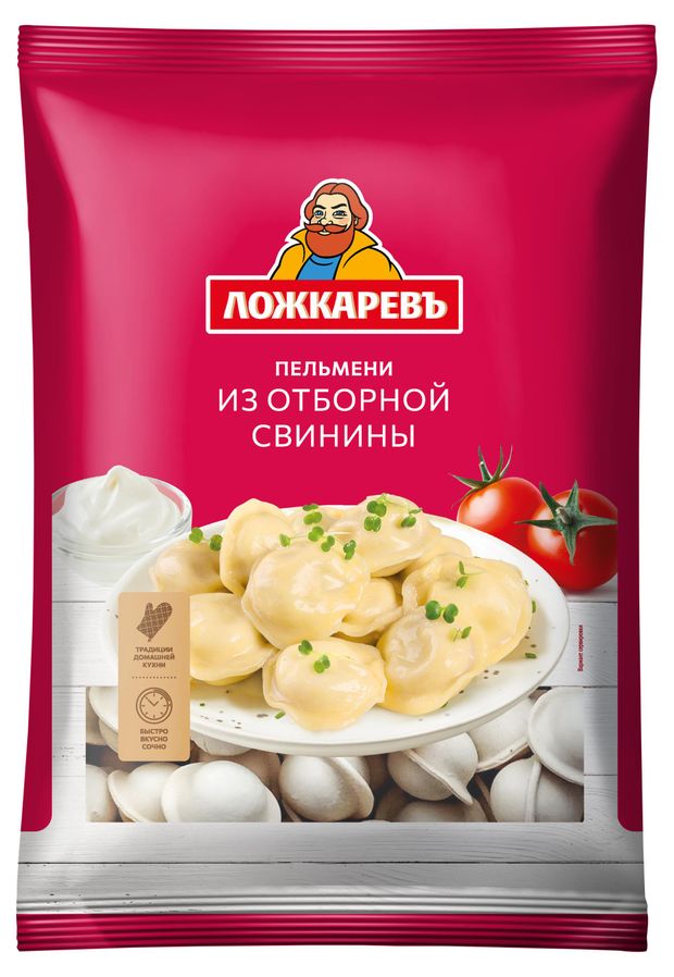 Пельмени свиные Ложкаревъ 900 г 303₽