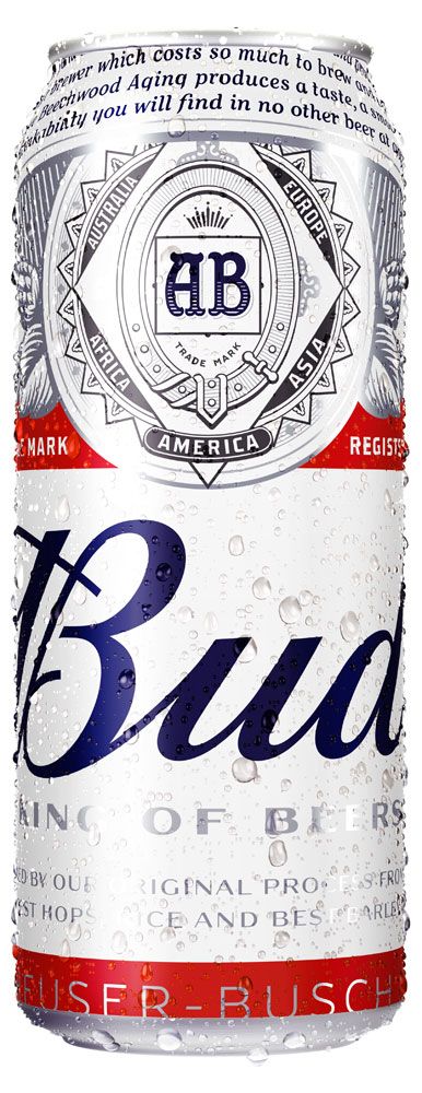 Пиво Bud светлое фильтрованное 5%, 450 мл