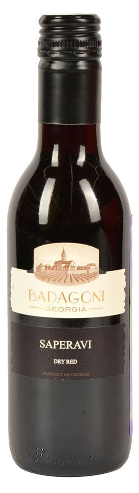 Вино Badagoni Georgia Saperavi красное сухое Грузия 0187 л 259₽