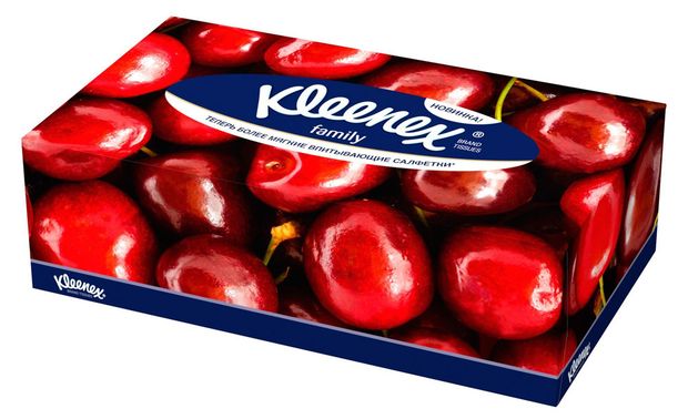 Салфетки бумажные Kleenex Family в коробке, 150 шт