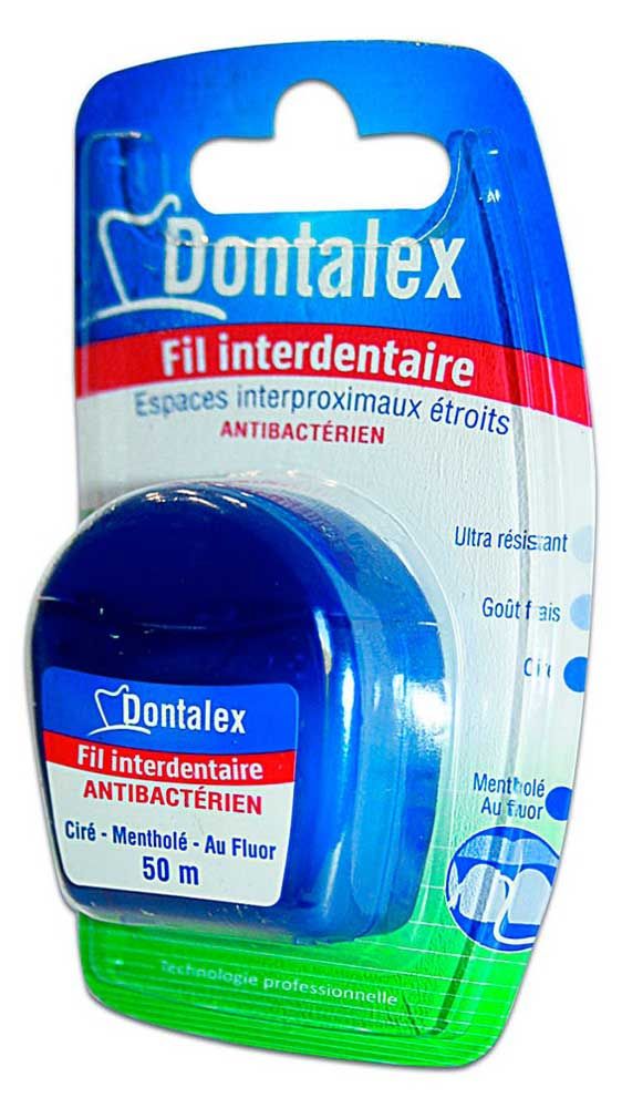 фото Зубная нить dontalex антибактериальная, 50 м