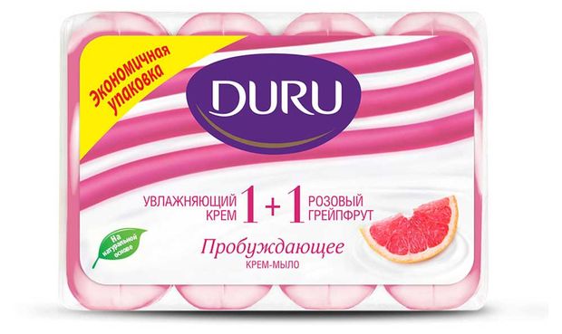 Мыло туалетное Duru Грейпфрут, 4 x 90 г